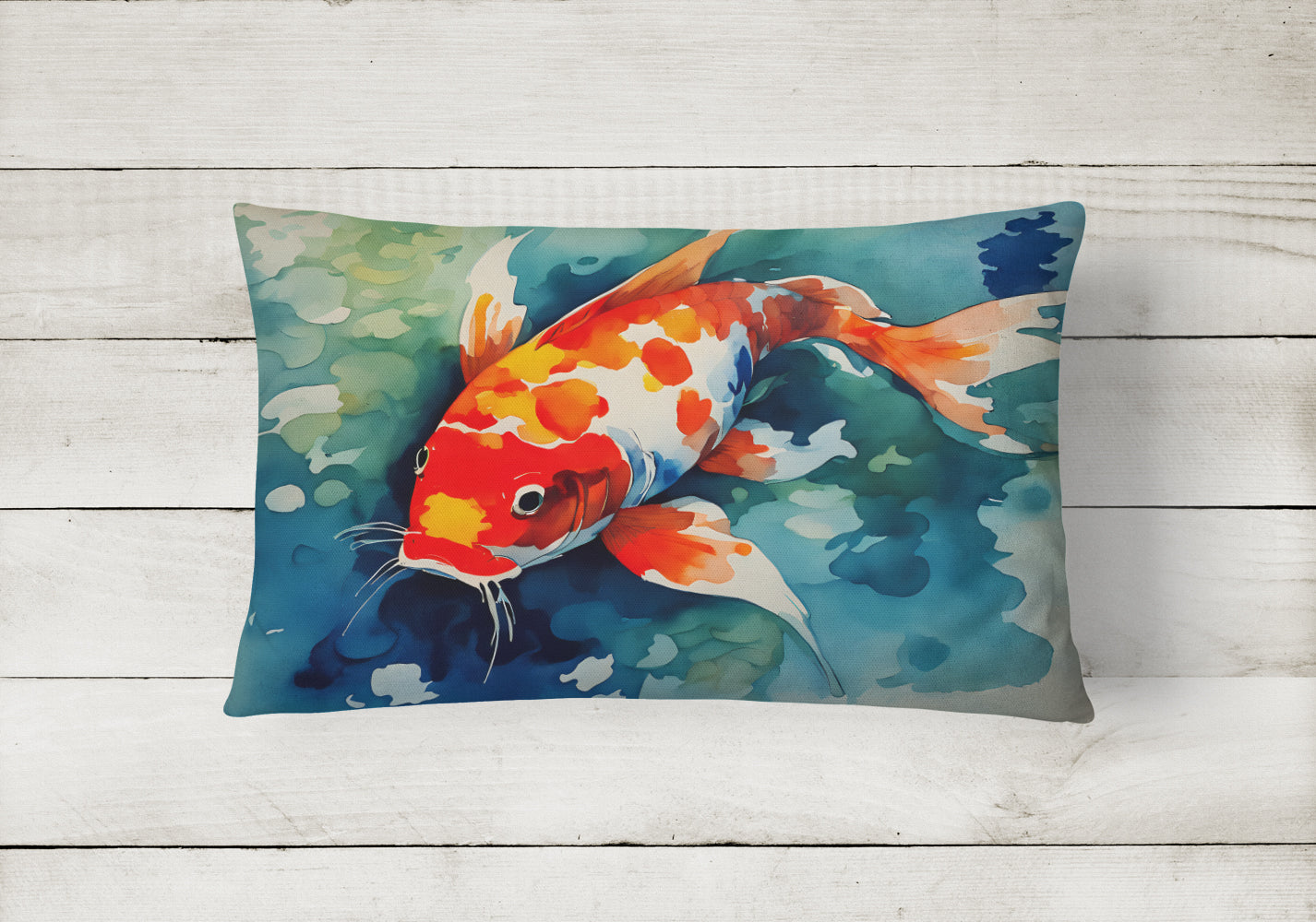 Koi Fish Throw Pillow