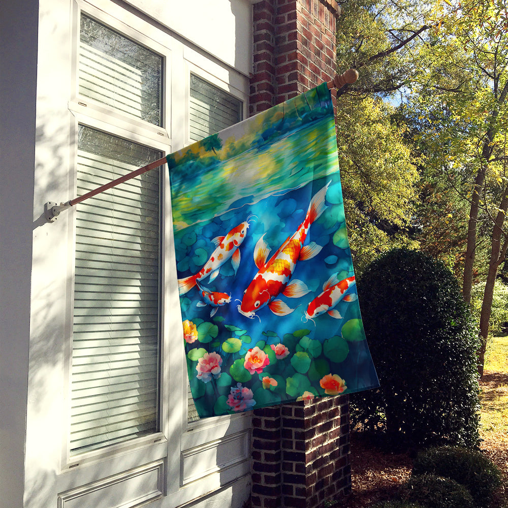 Koi Fish House Flag