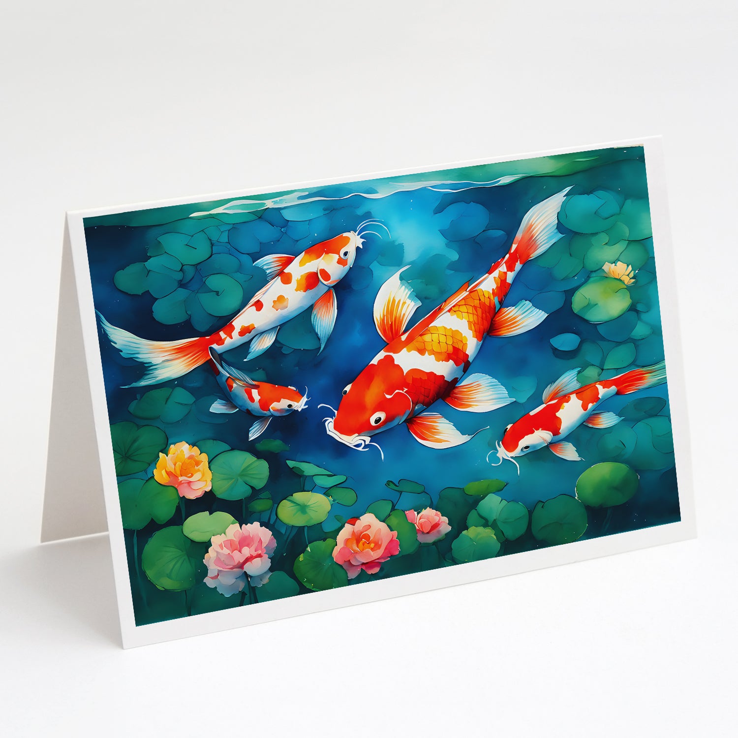 Buy this Koi Fish Greeting Cards Pack of 8