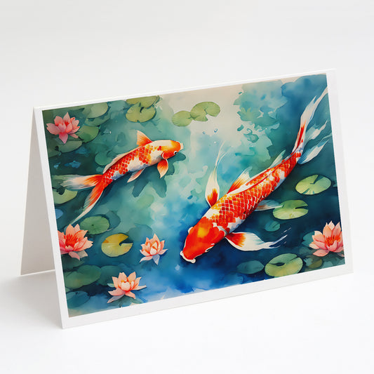 Buy this Koi Fish Greeting Cards Pack of 8