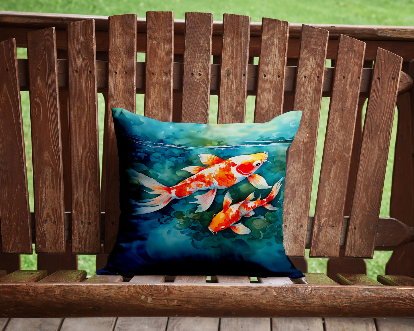 Koi Fish Throw Pillow