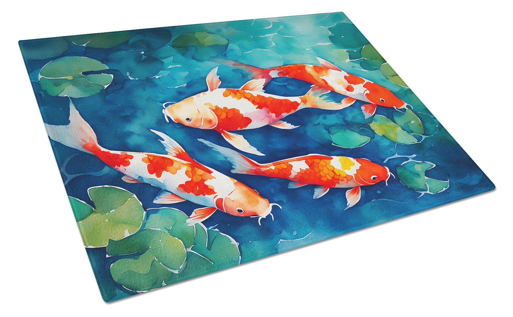 Buy this Koi Fish Glass Cutting Board