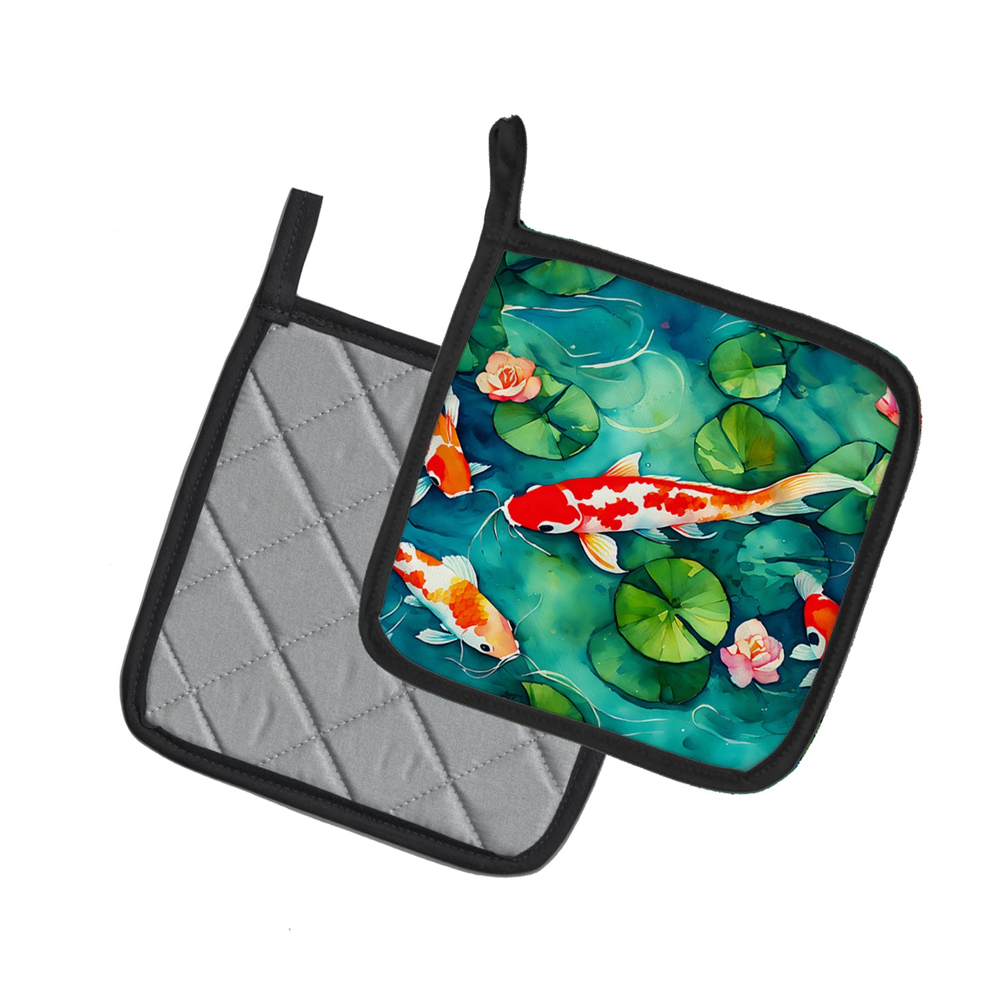 Koi Fish Pair of Pot Holders