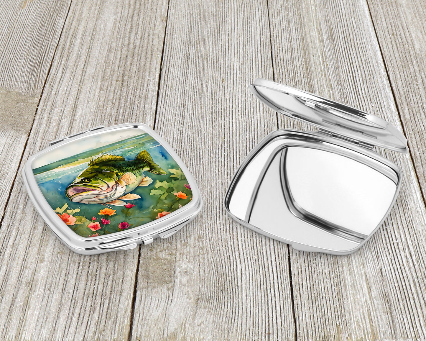 Largemouth Bass Compact Mirror