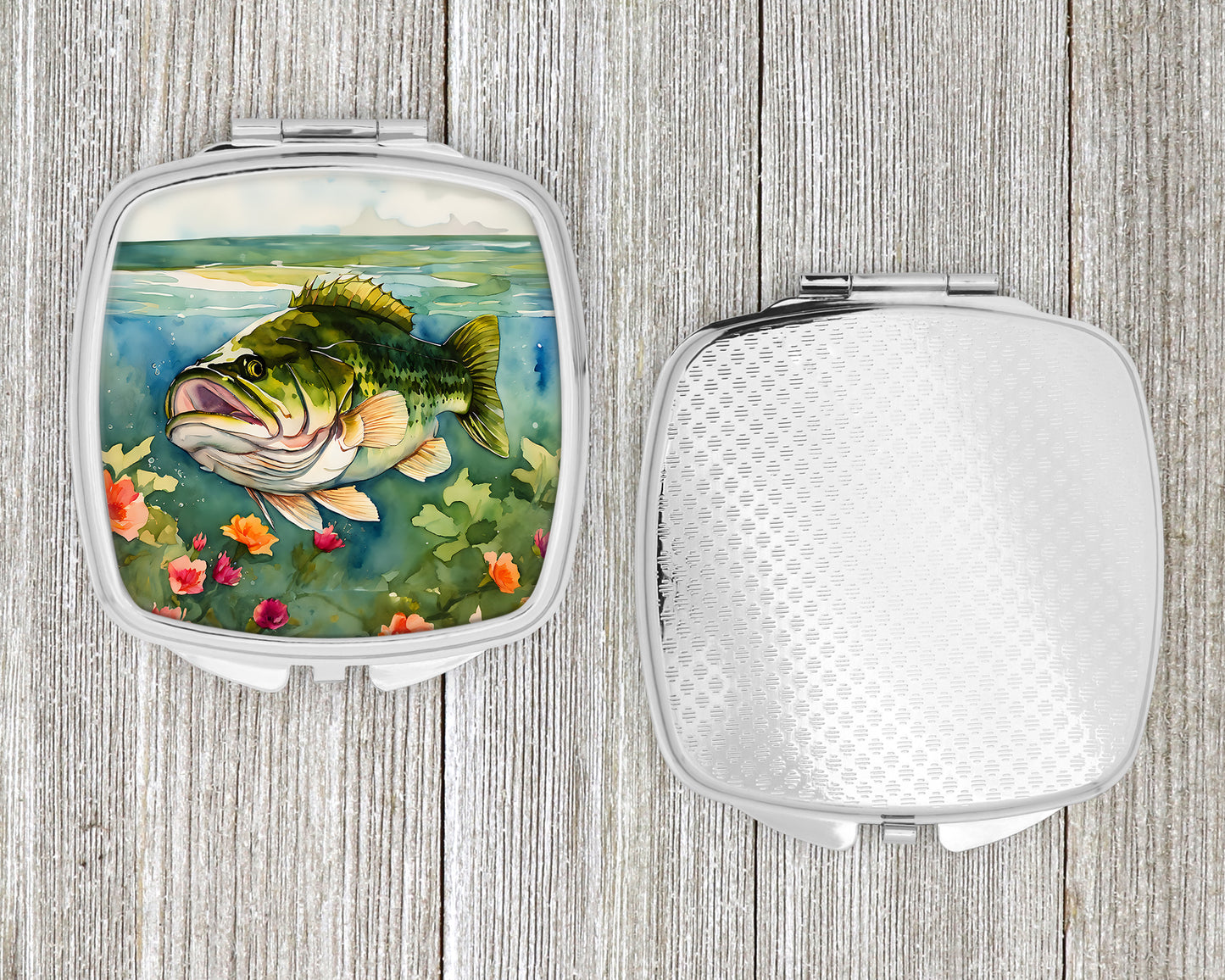 Largemouth Bass Compact Mirror