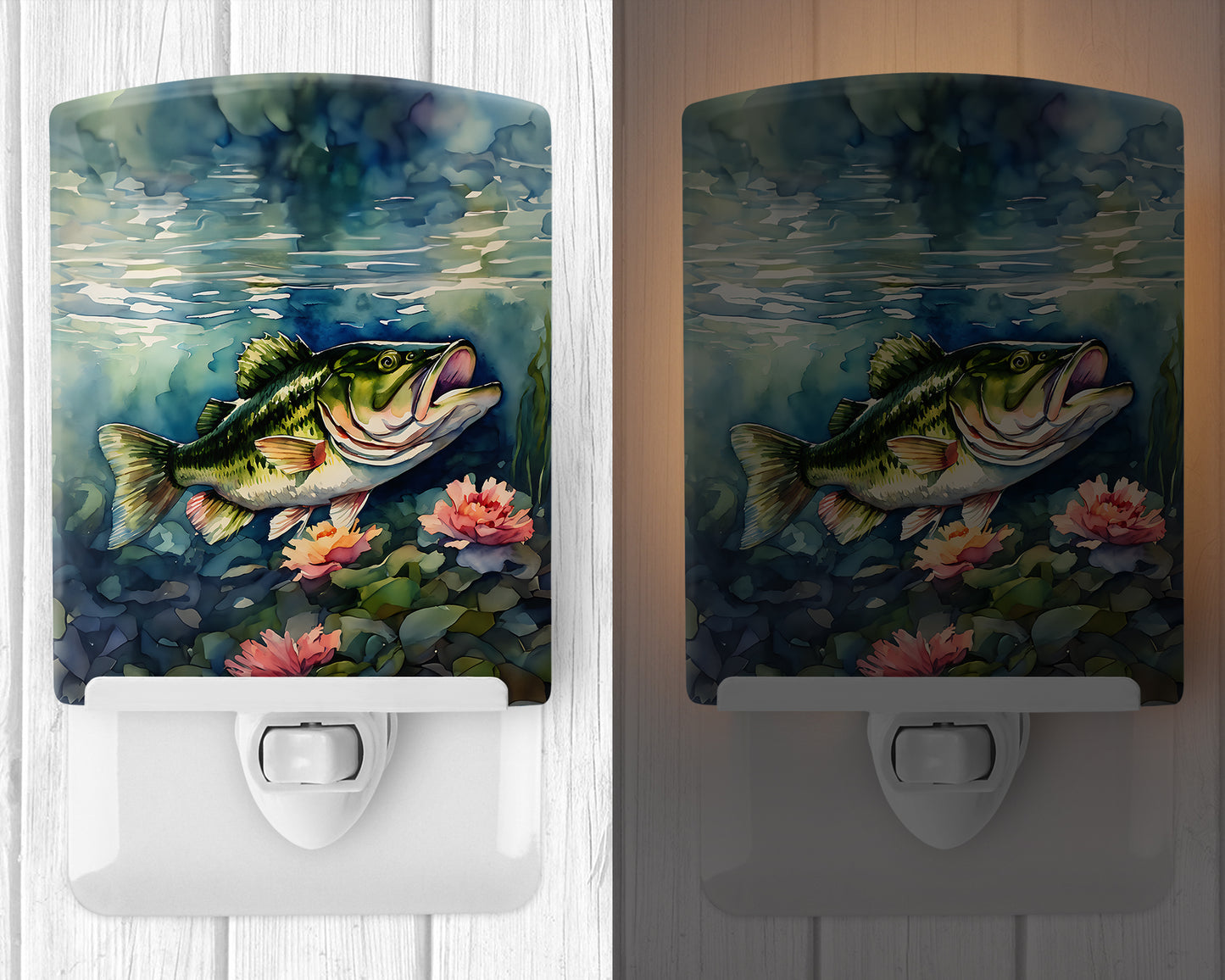 Largemouth Bass Ceramic Night Light