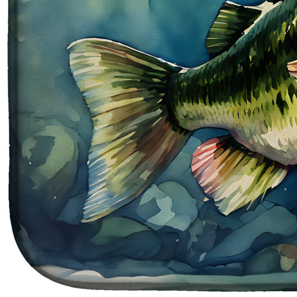 Largemouth Bass Dish Drying Mat