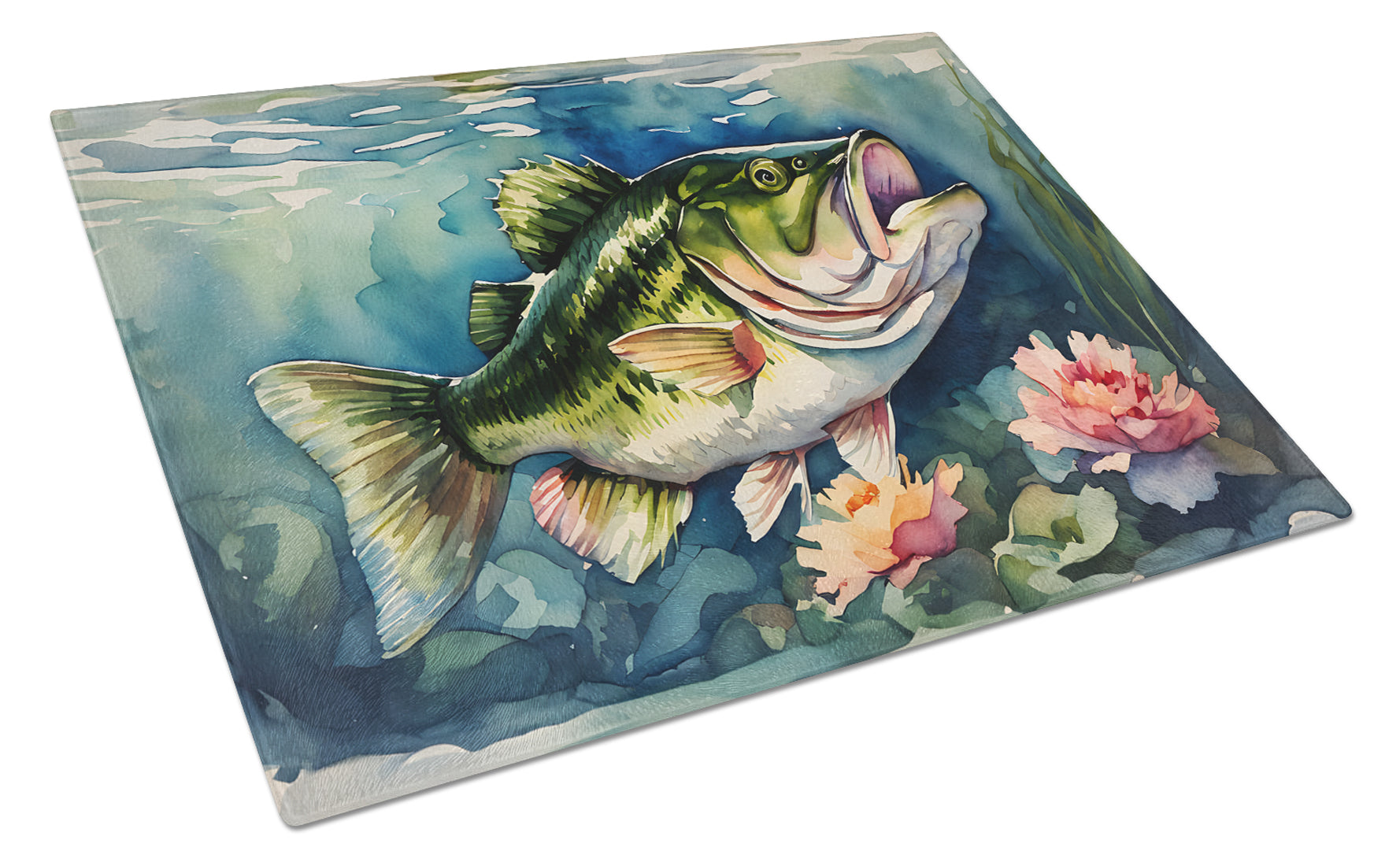 Buy this Largemouth Bass Glass Cutting Board