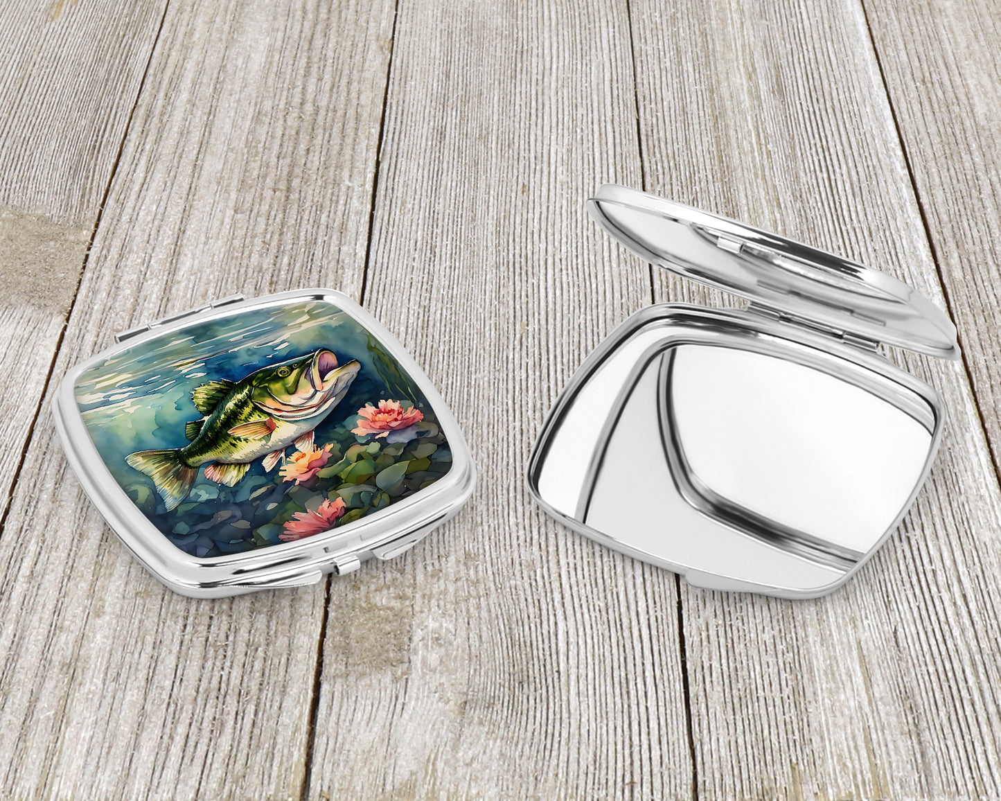 Largemouth Bass Compact Mirror