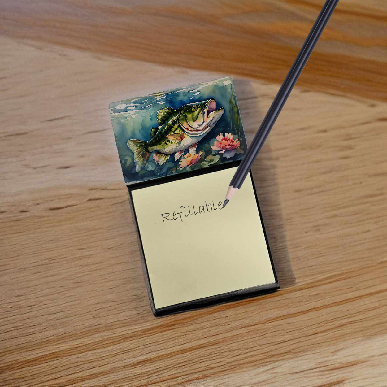 Largemouth Bass Sticky Note Holder