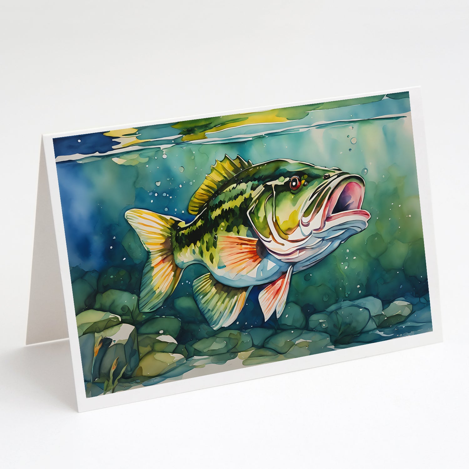 Buy this Largemouth Bass Greeting Cards Pack of 8