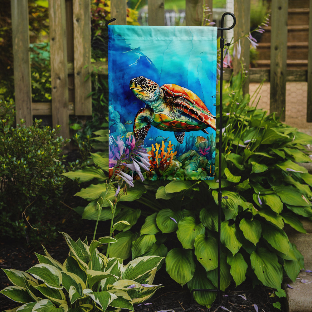 Loggerhead Sea Turtle Garden Flag