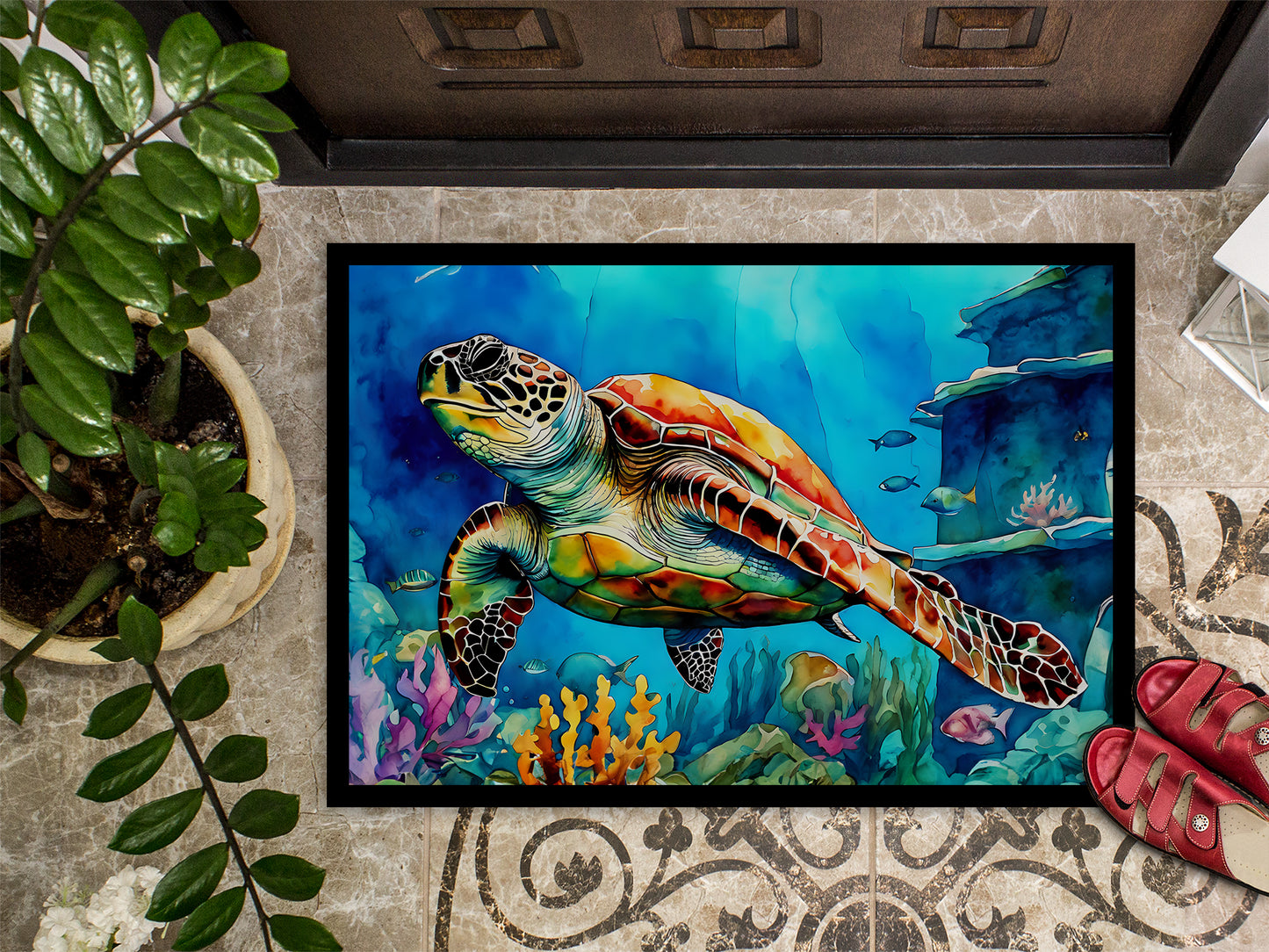 Loggerhead Sea Turtle Doormat