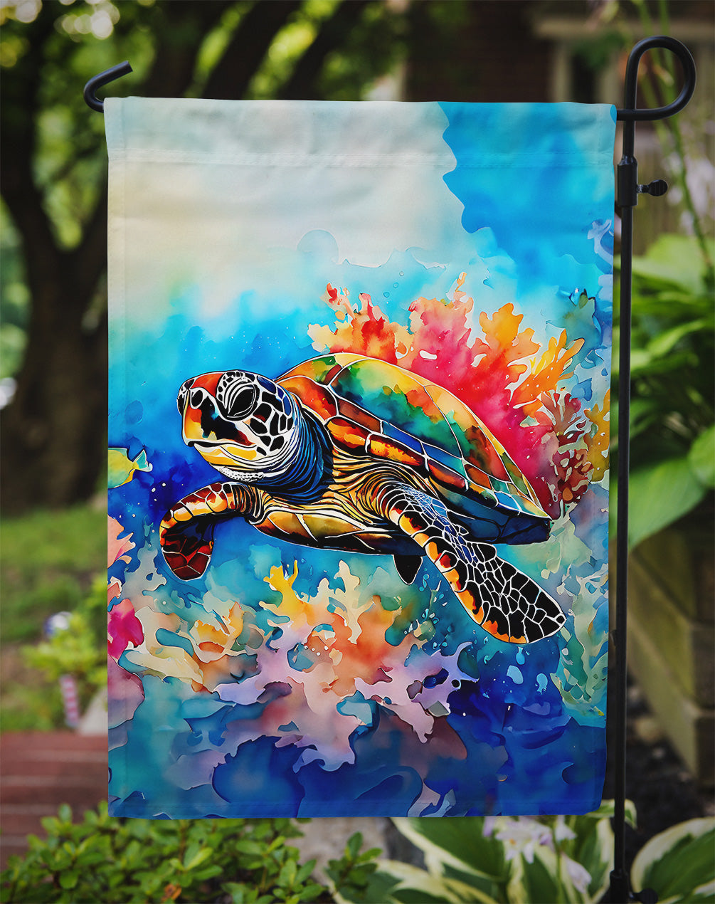 Loggerhead Sea Turtle Garden Flag