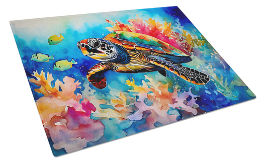 Buy this Loggerhead Sea Turtle Glass Cutting Board