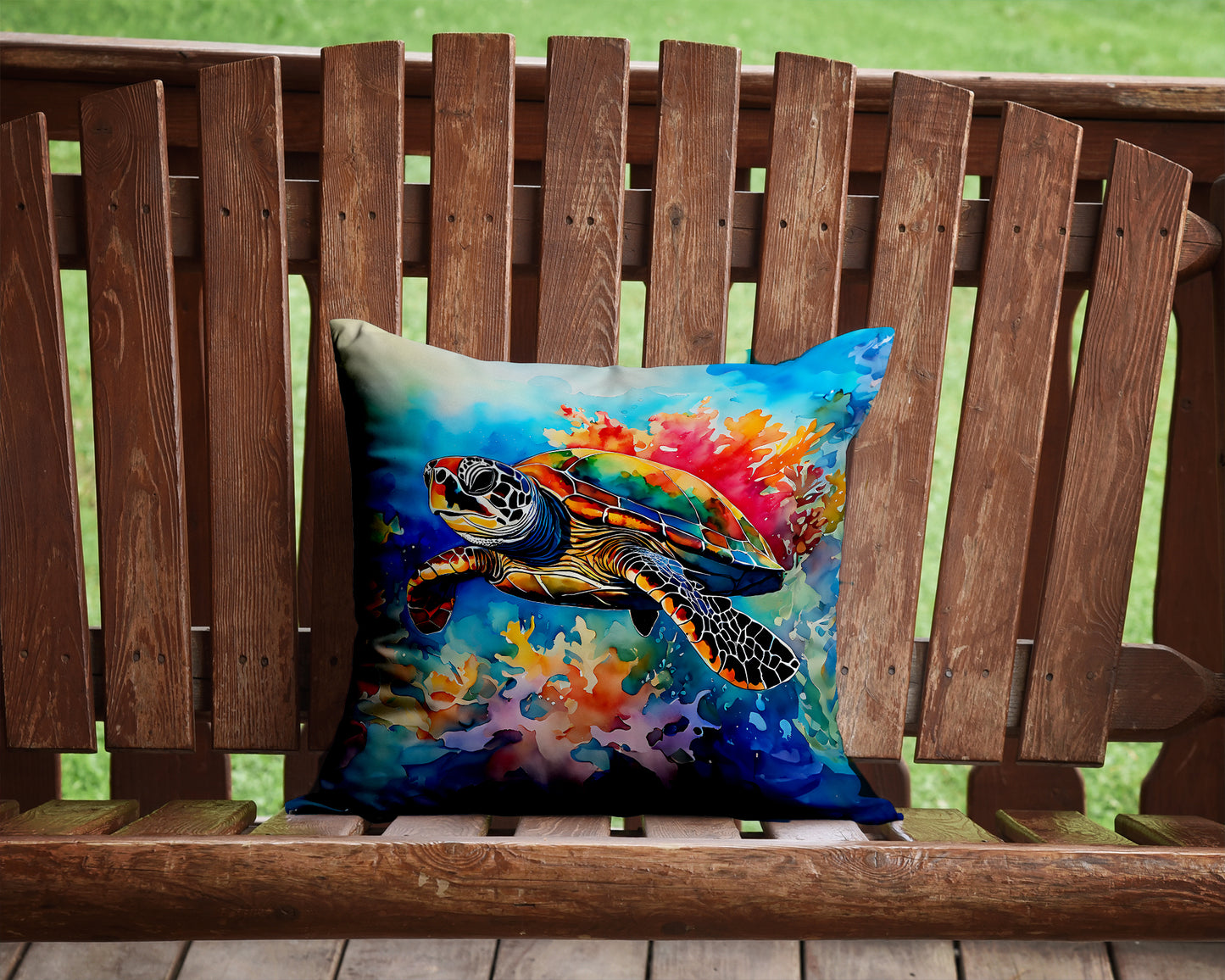 Loggerhead Sea Turtle Throw Pillow