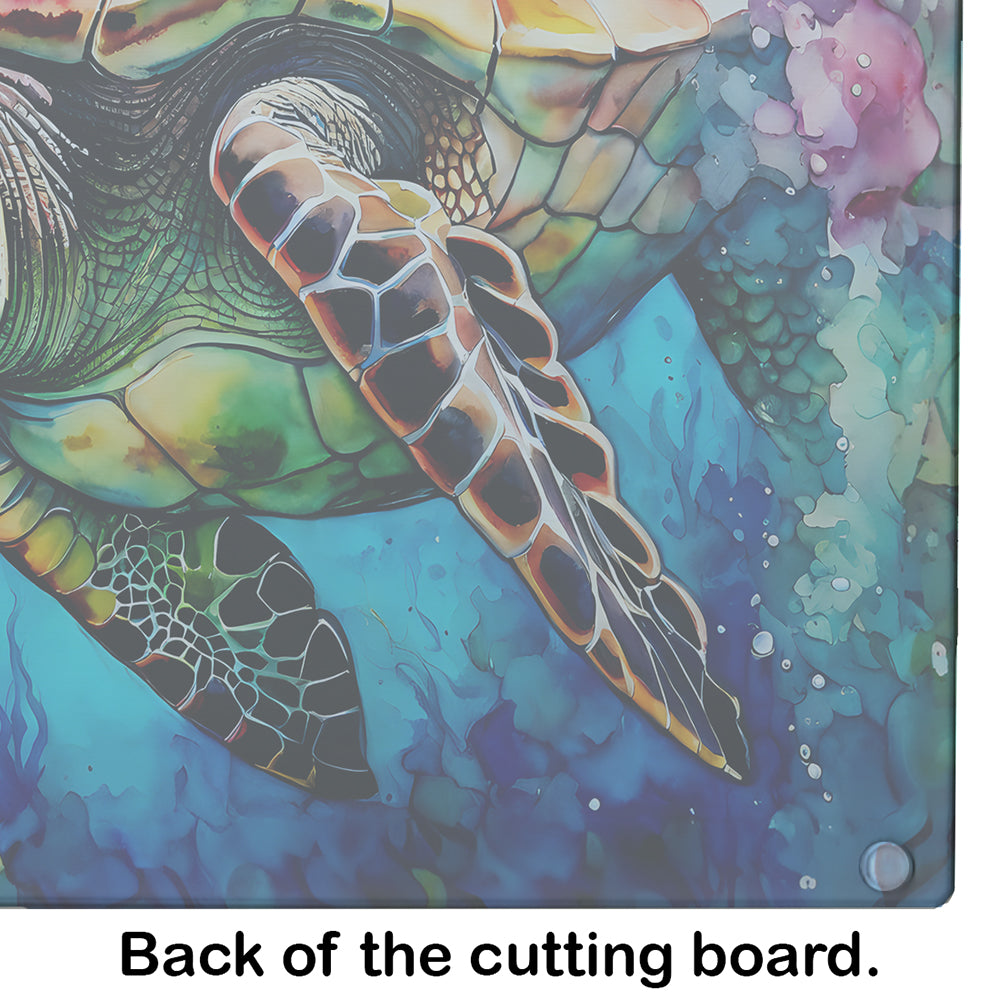 Loggerhead Sea Turtle Glass Cutting Board