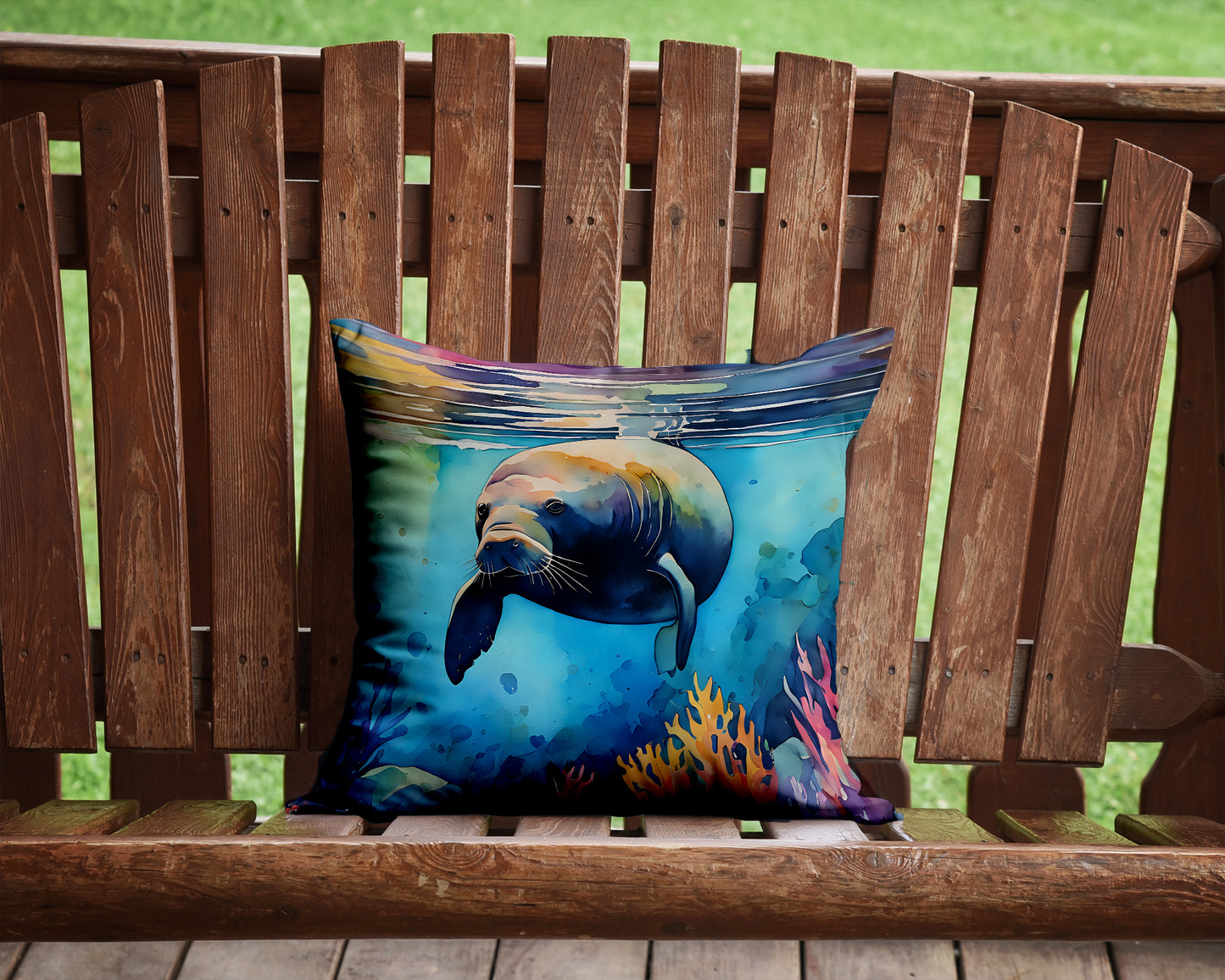 Manatee Throw Pillow