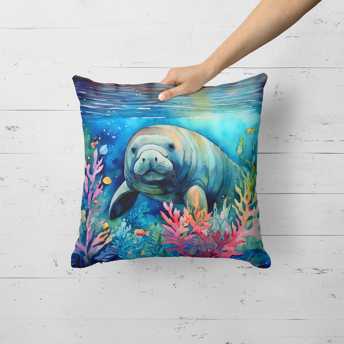 Manatee Throw Pillow