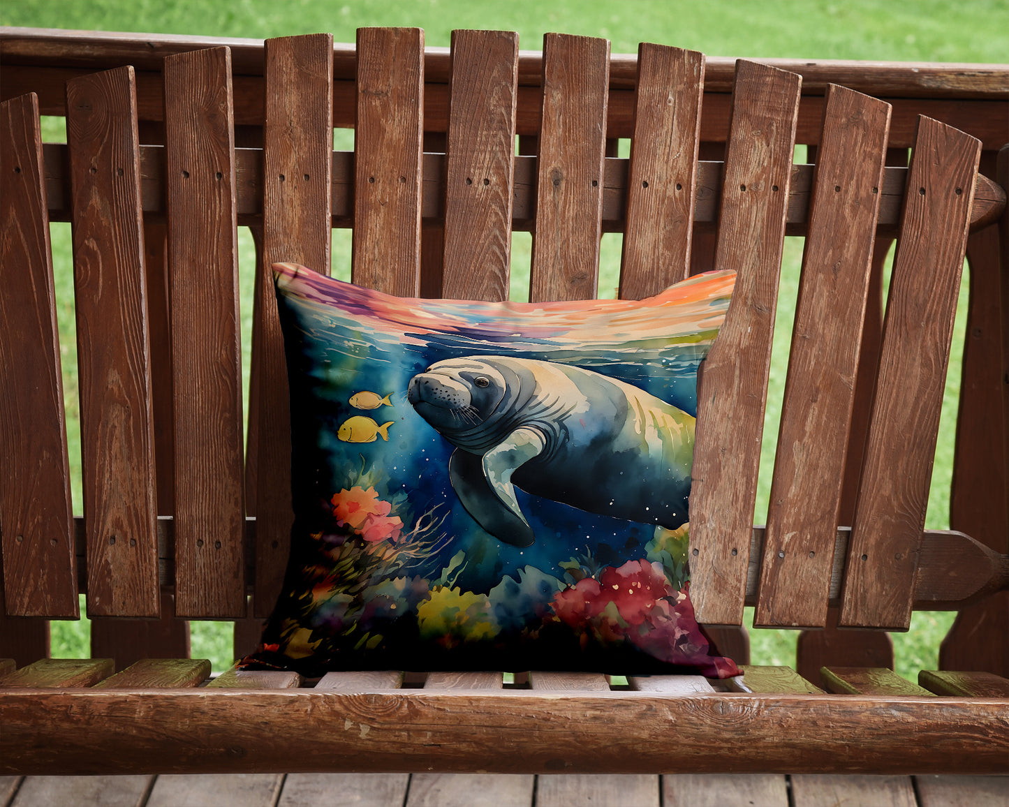 Manatee Throw Pillow