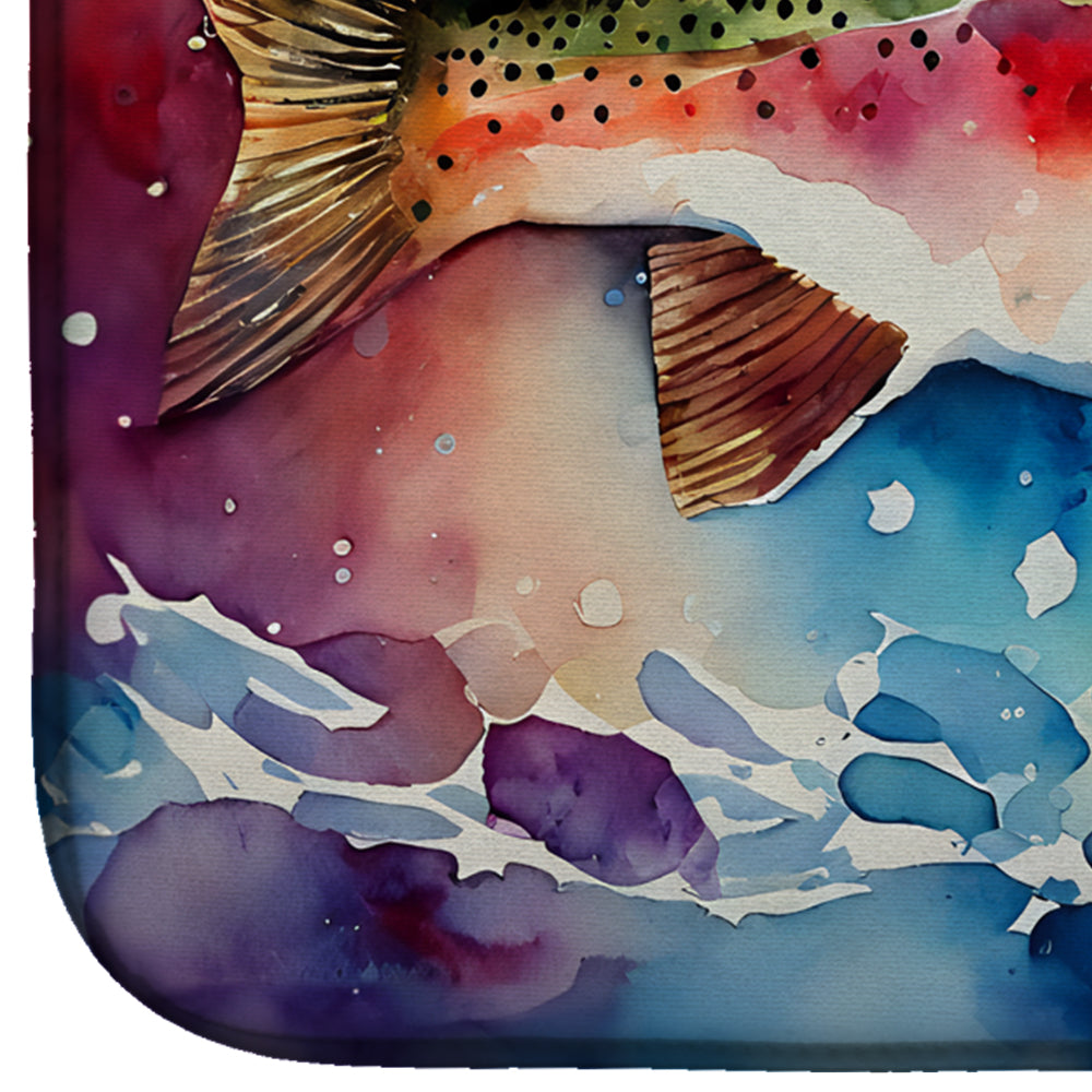 Rainbow Trout Dish Drying Mat