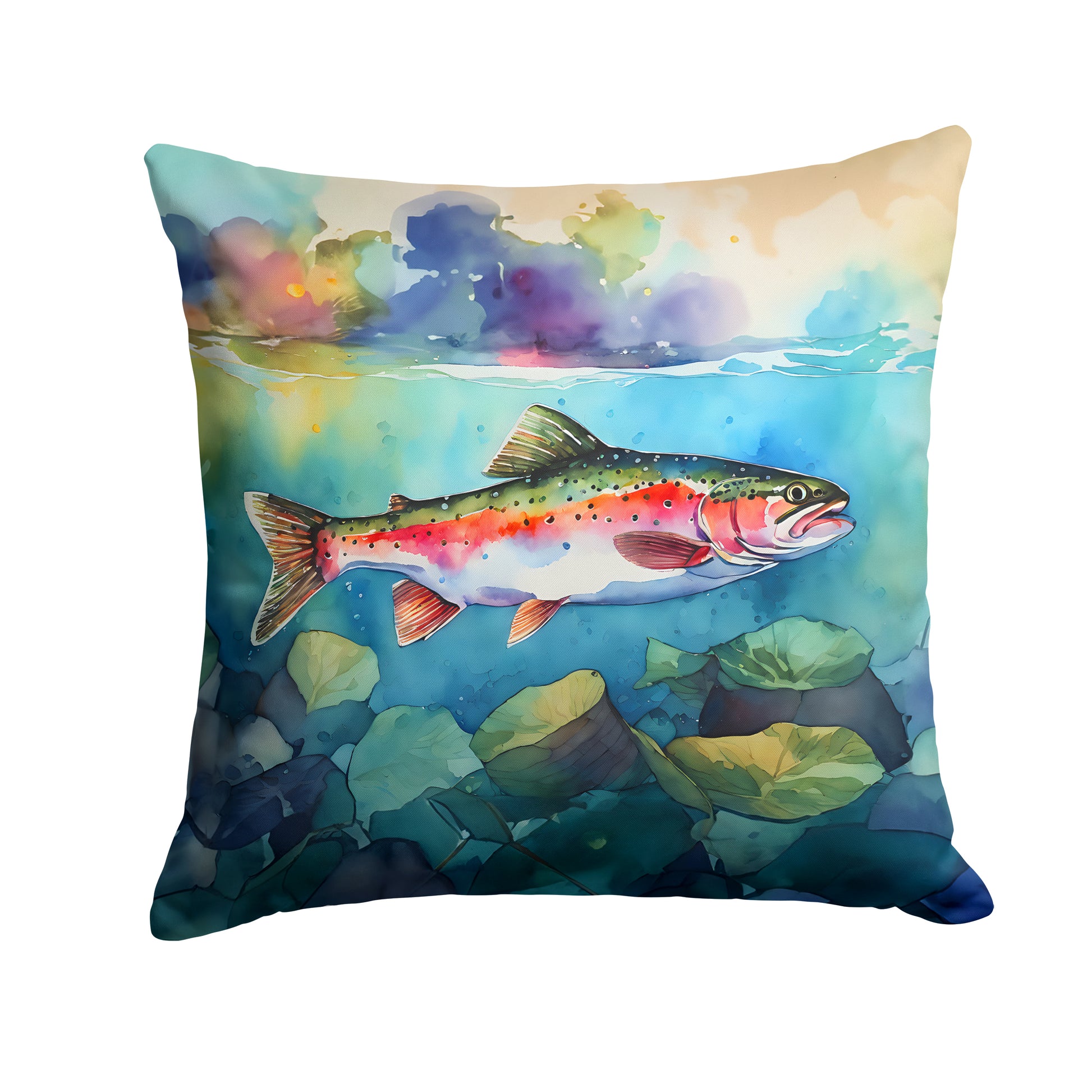 Buy this Rainbow Trout Throw Pillow