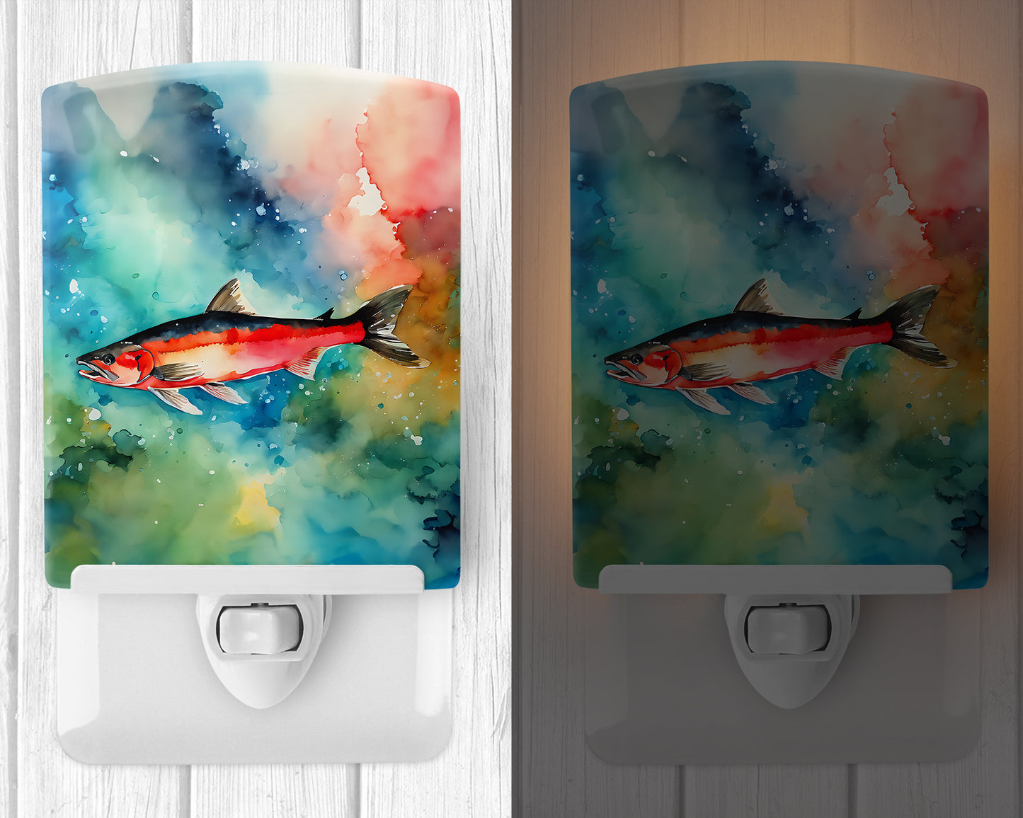 Salmon Ceramic Night Light