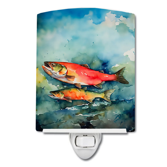 Buy this Salmon Ceramic Night Light