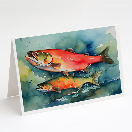 Buy this Salmon Greeting Cards Pack of 8