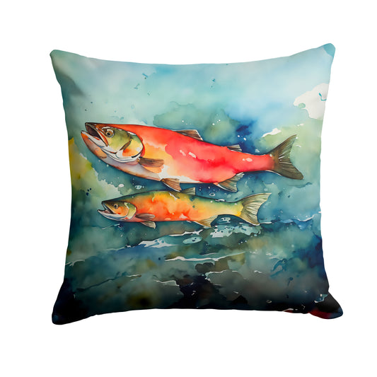 Buy this Salmon Throw Pillow