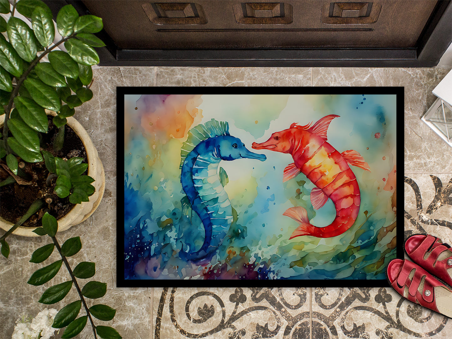 Seahorses Doormat