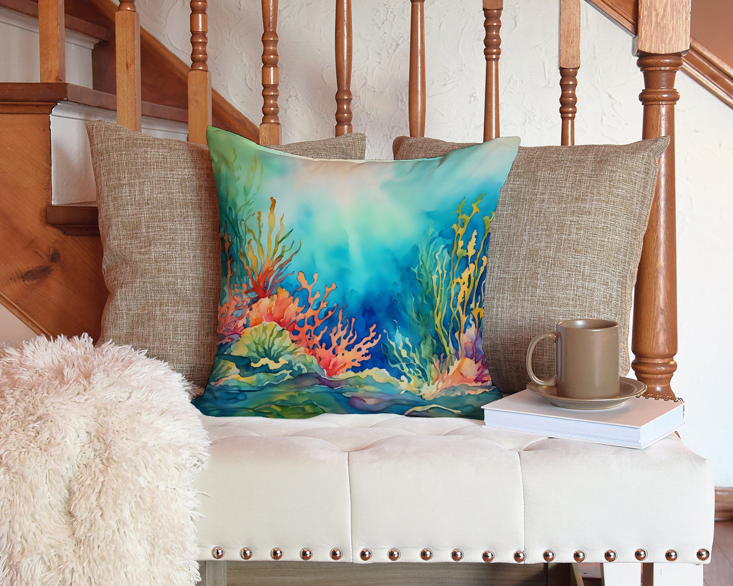 Seaweed Throw Pillow