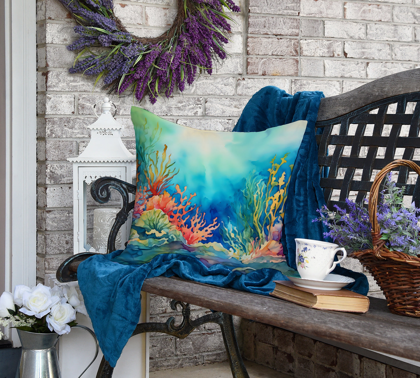 Seaweed Throw Pillow