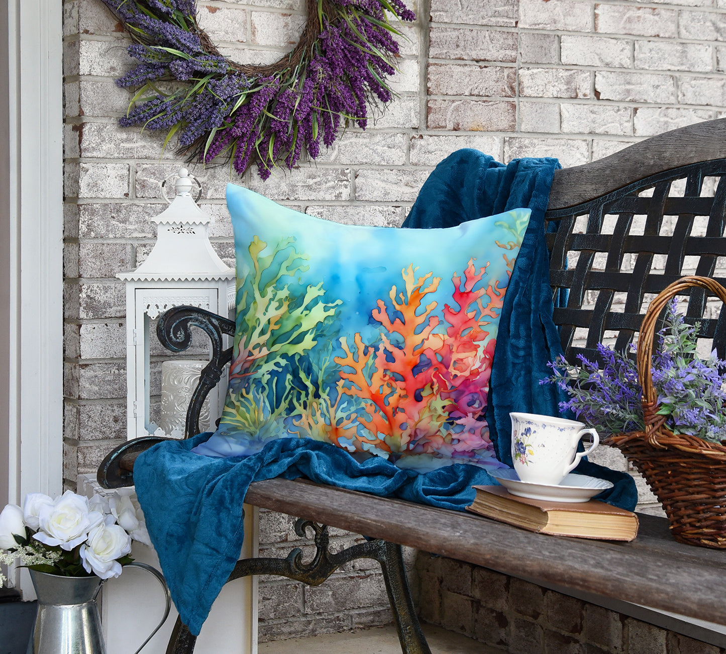 Seaweed Throw Pillow