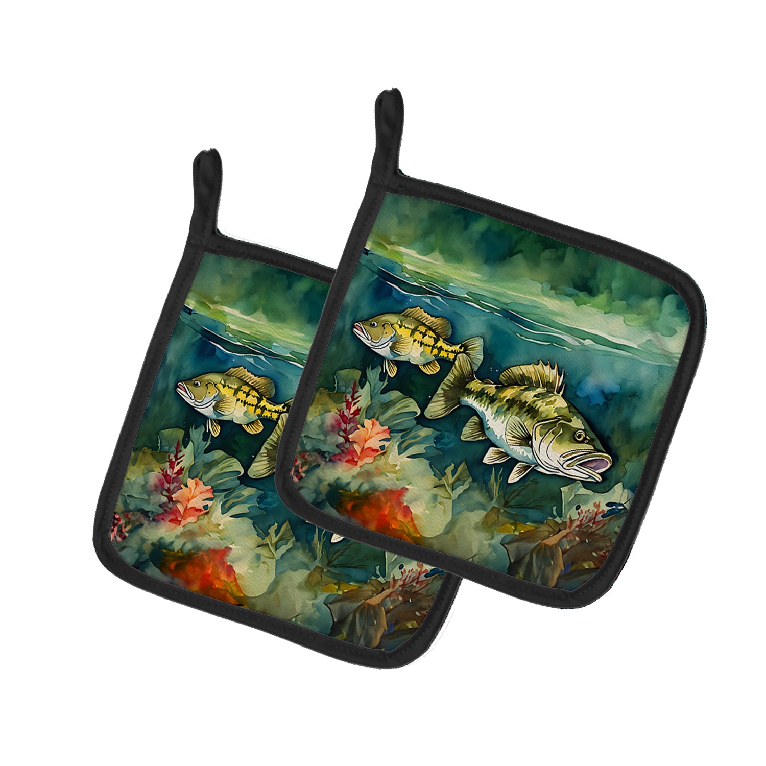 Buy this Smallmouth Bass Pair of Pot Holders