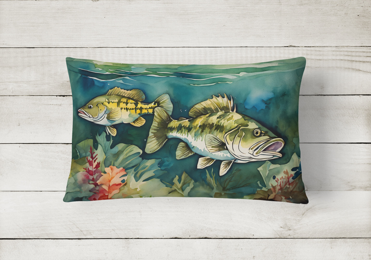 Smallmouth Bass Throw Pillow