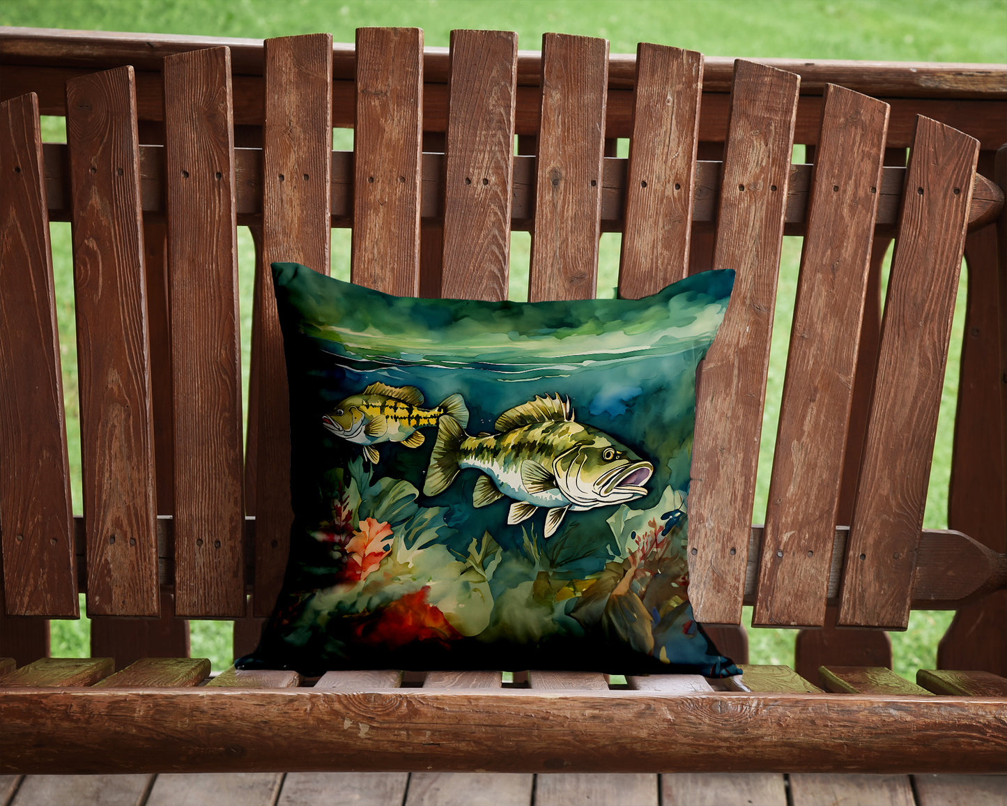 Smallmouth Bass Throw Pillow