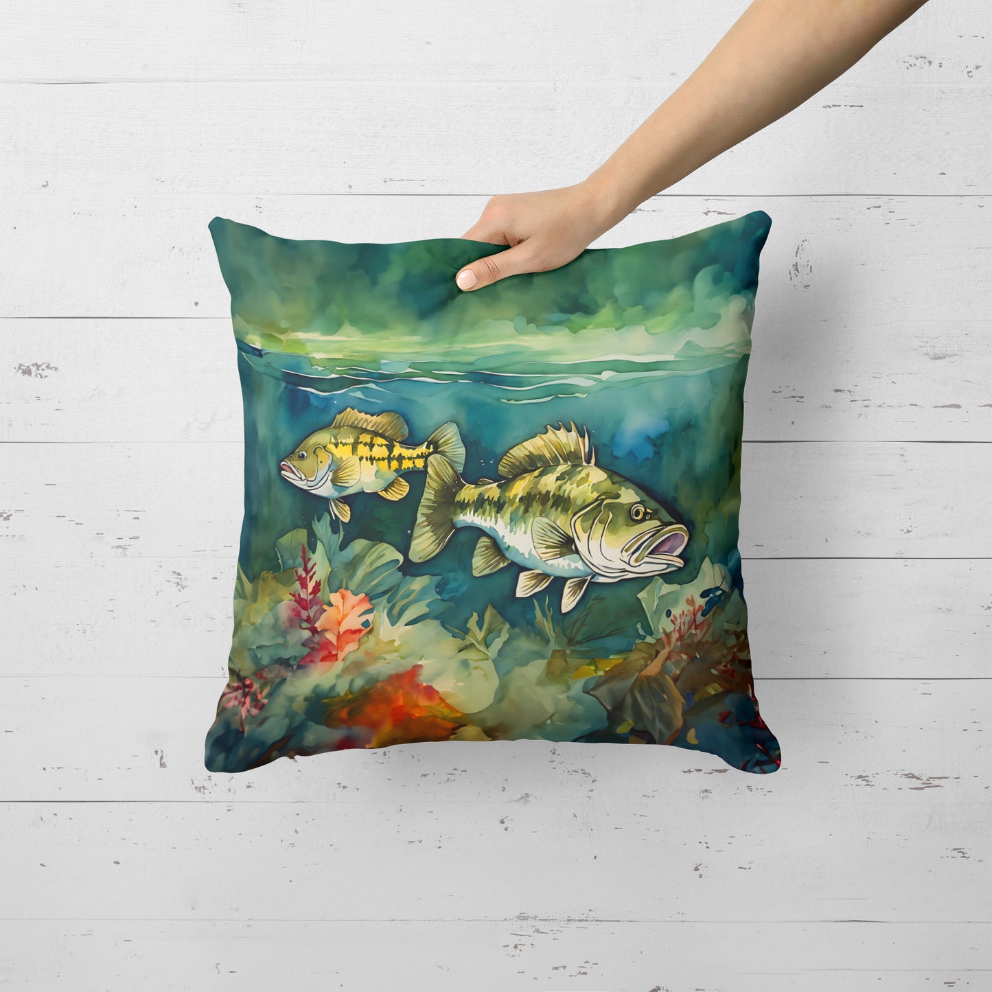 Smallmouth Bass Throw Pillow