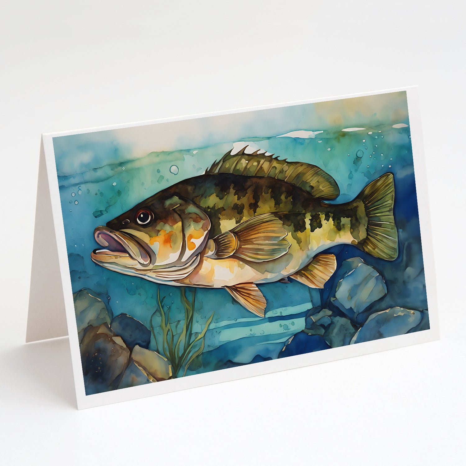 Buy this Smallmouth Bass Greeting Cards Pack of 8