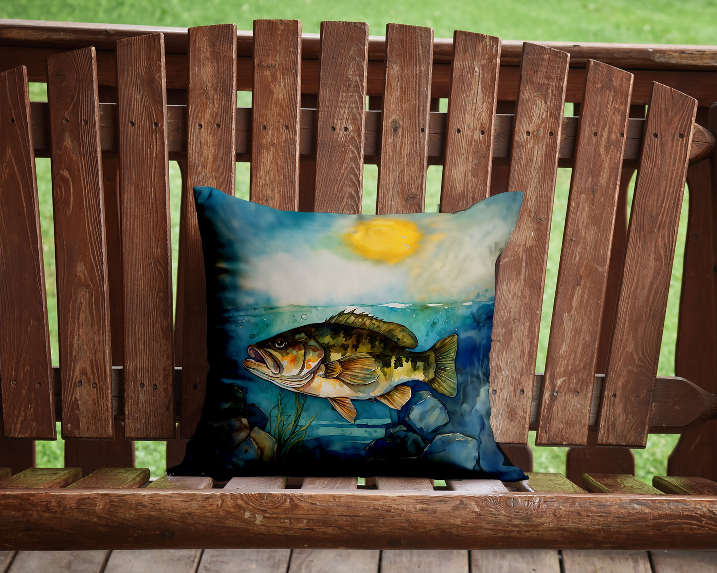 Smallmouth Bass Throw Pillow