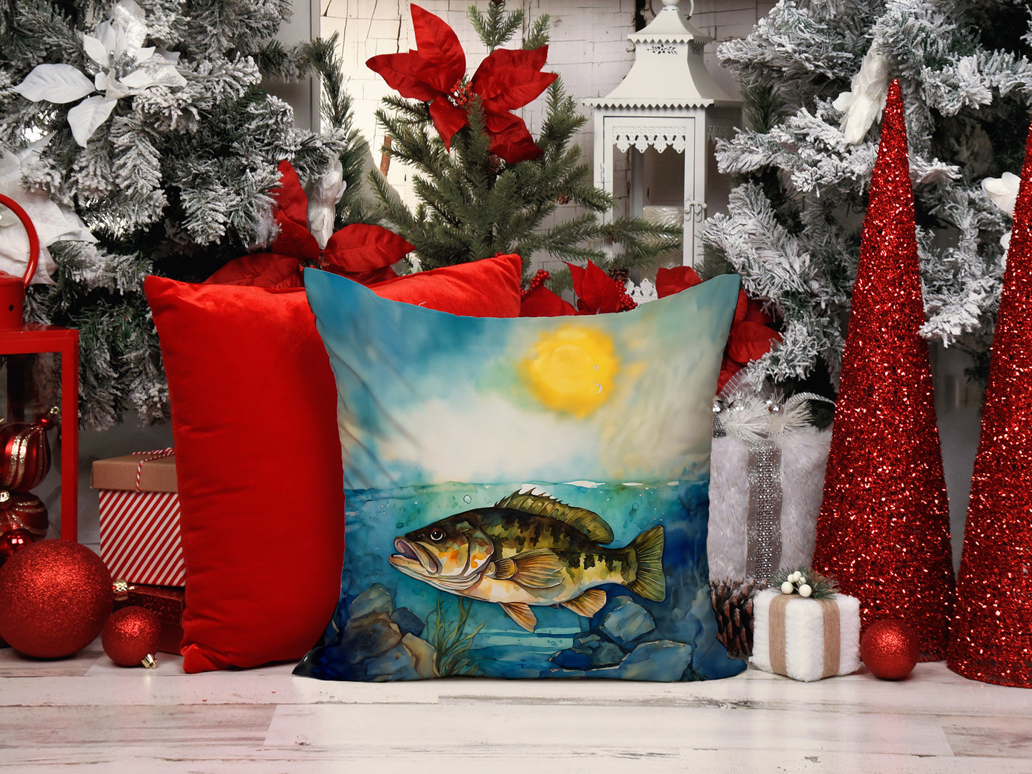 Smallmouth Bass Throw Pillow