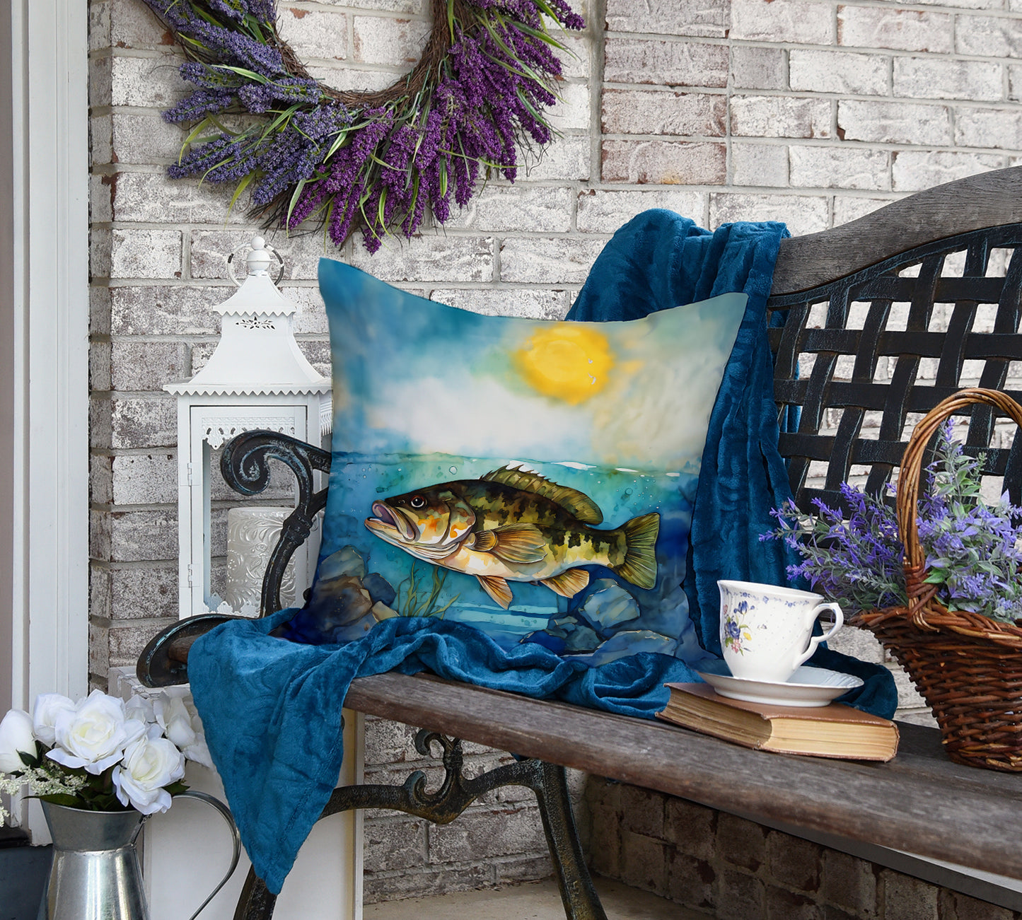 Smallmouth Bass Throw Pillow