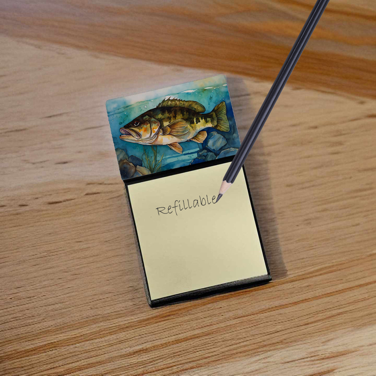 Smallmouth Bass Sticky Note Holder