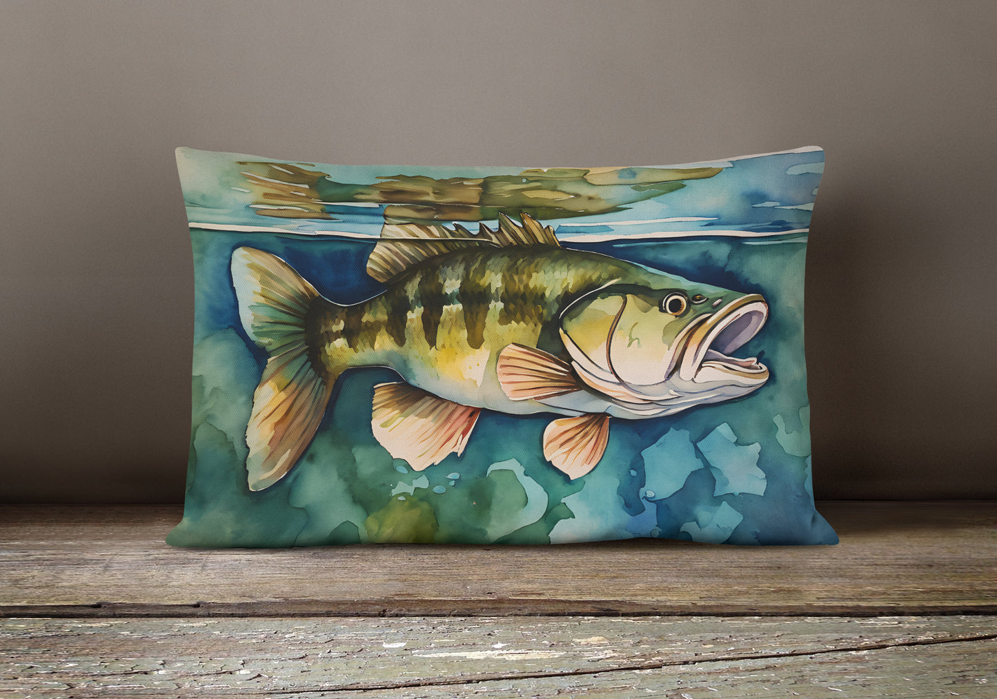 Smallmouth Bass Throw Pillow