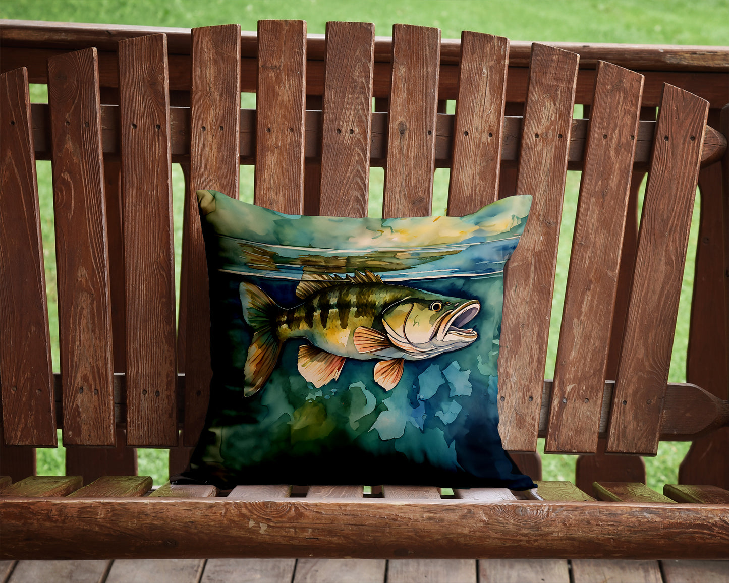 Smallmouth Bass Throw Pillow