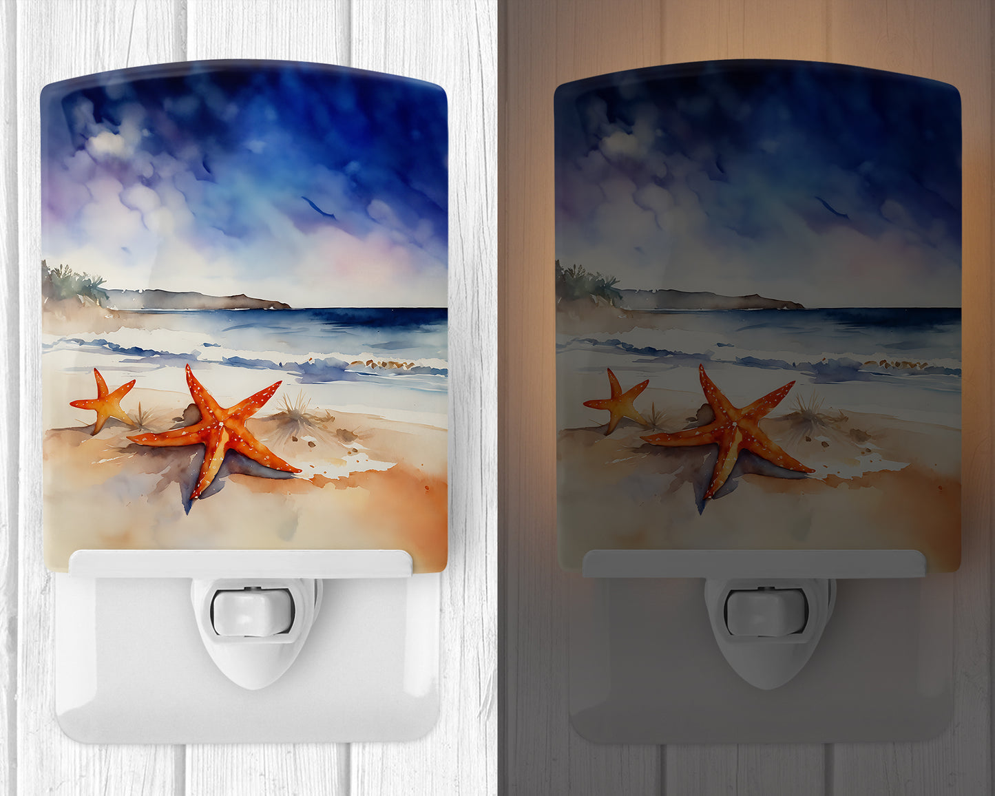 Starfish Ceramic Night Light