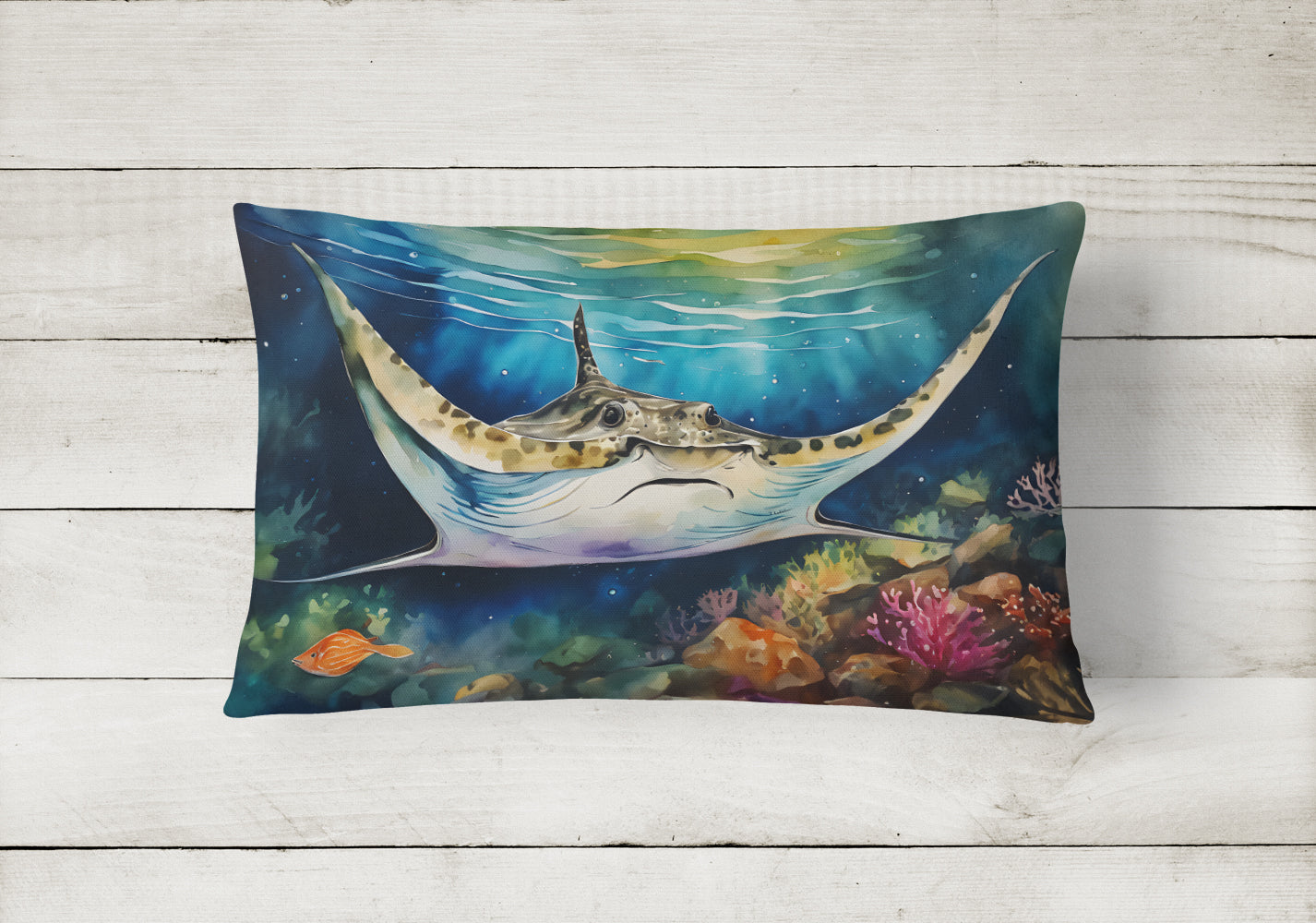 Sting Ray Throw Pillow