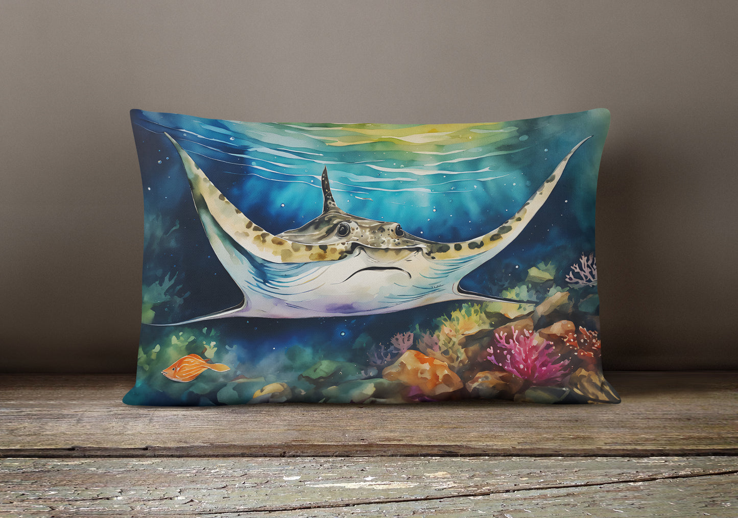 Sting Ray Throw Pillow