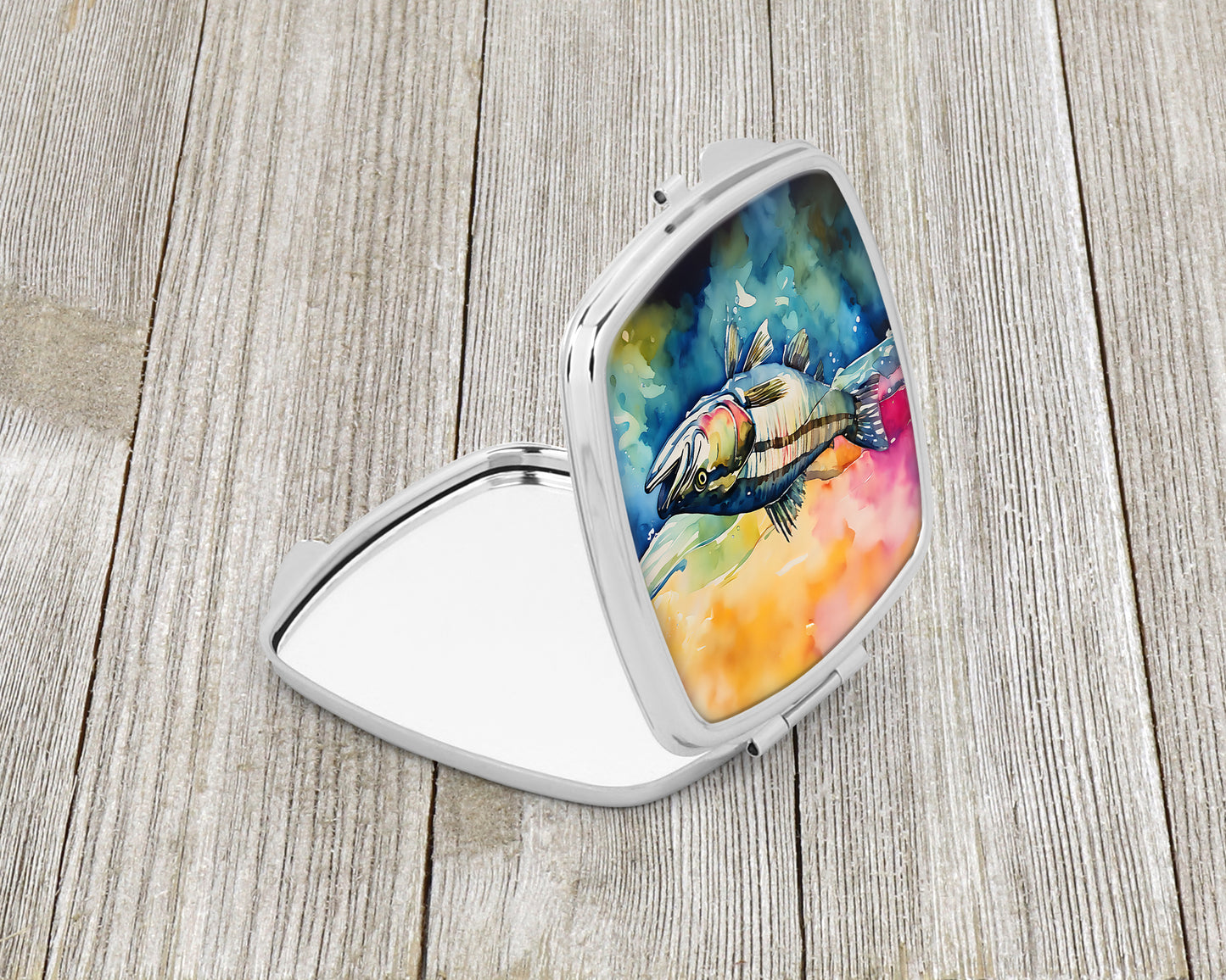 Striped Bass Compact Mirror