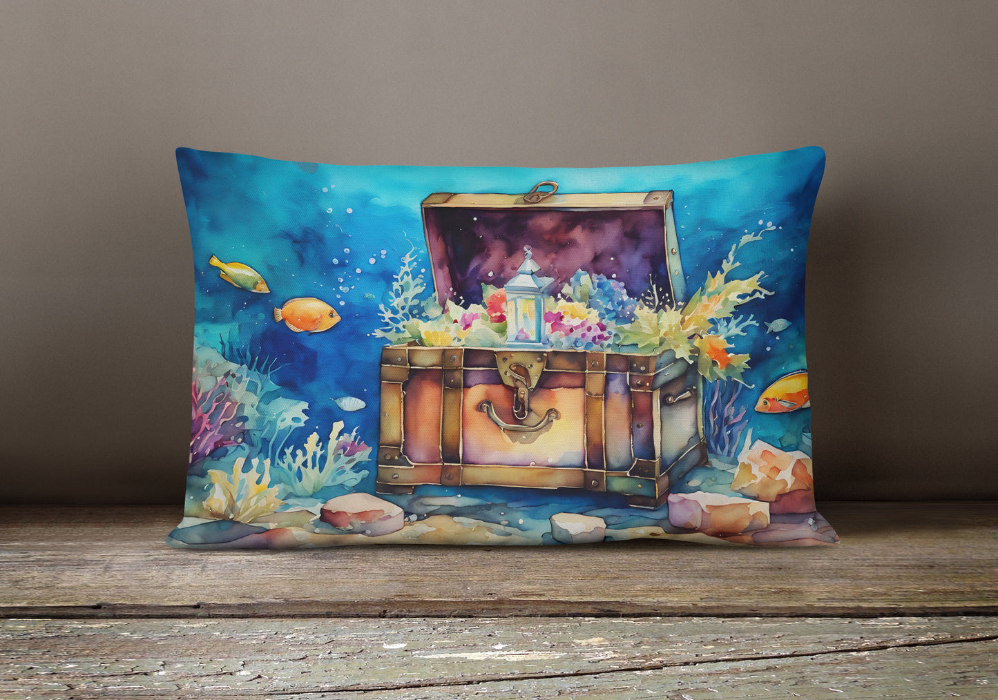 Treasure Chest Throw Pillow